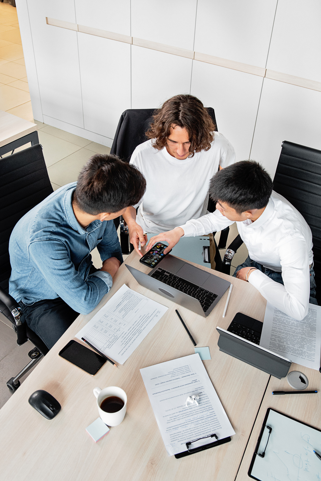 Employees Busy Working Together